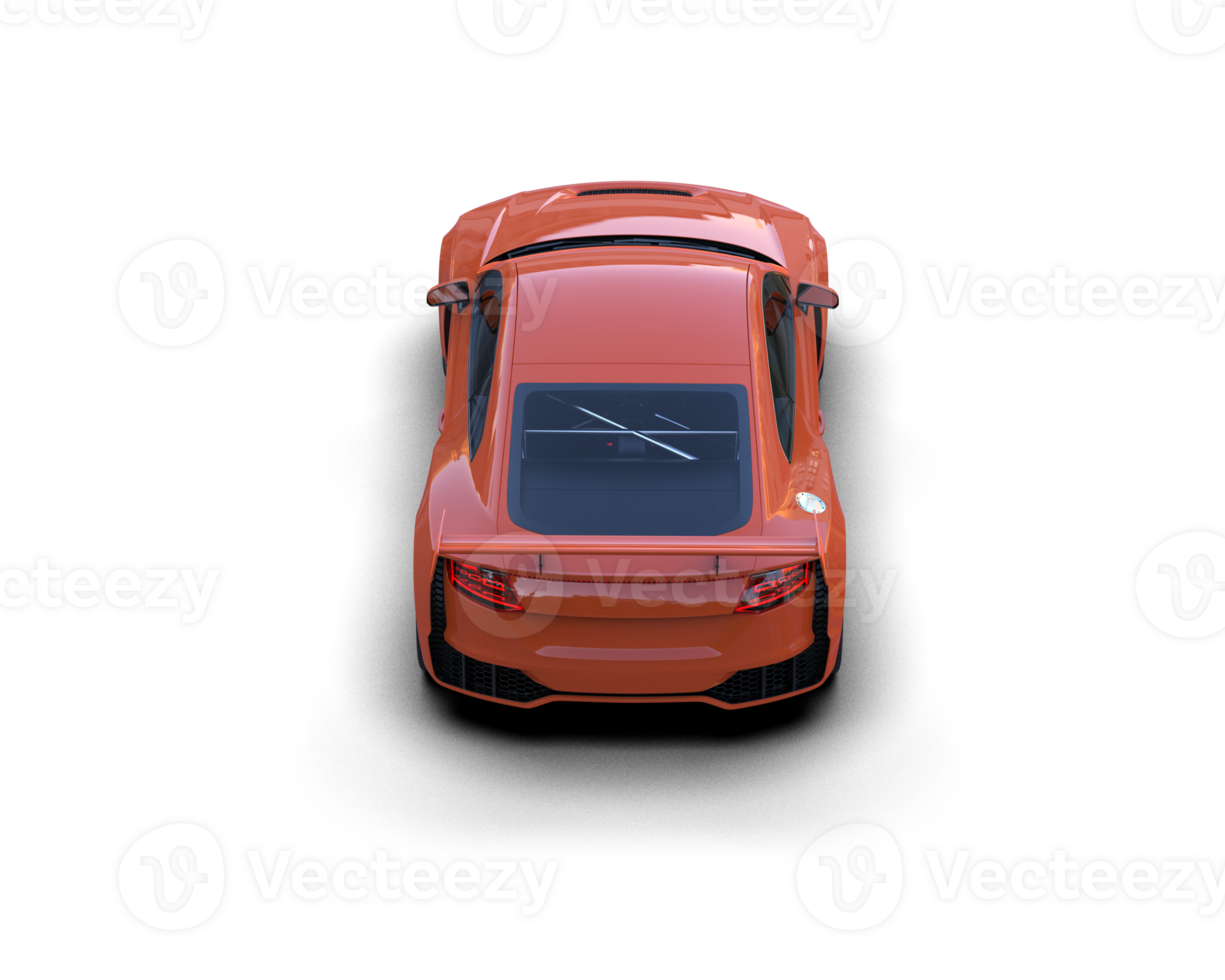 Realistic sport car isolated on background. 3d rendering - illustration png