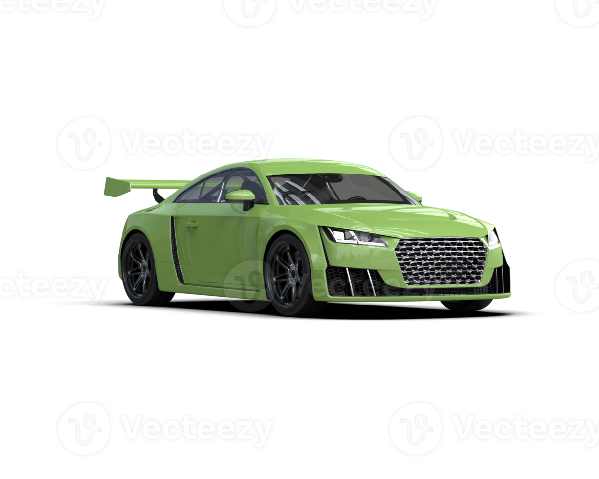 Realistic sport car isolated on background. 3d rendering - illustration png