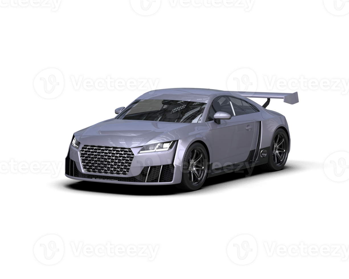 Realistic sport car isolated on background. 3d rendering - illustration png
