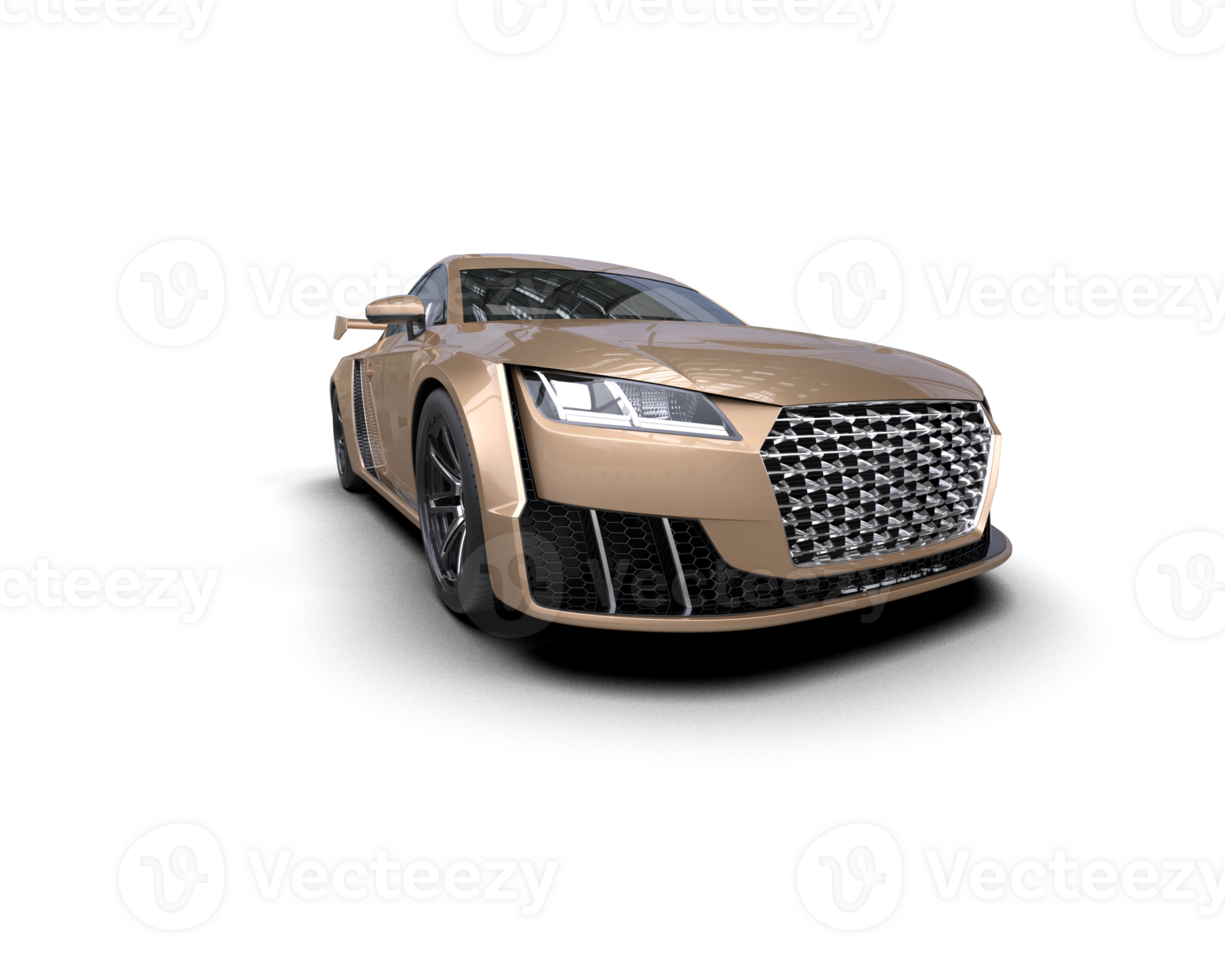 Realistic sport car isolated on background. 3d rendering - illustration png