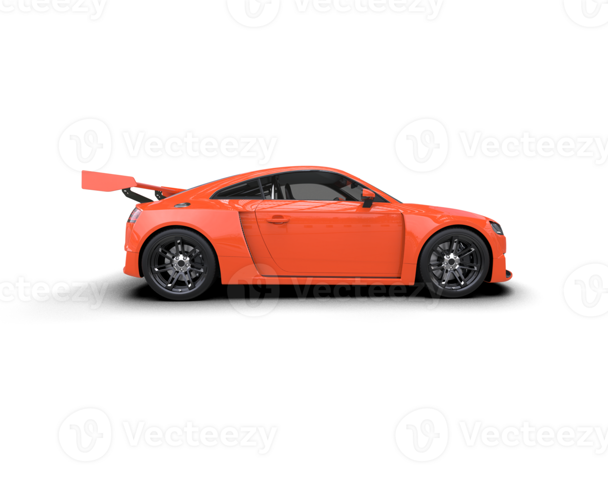 Realistic sport car isolated on background. 3d rendering - illustration png
