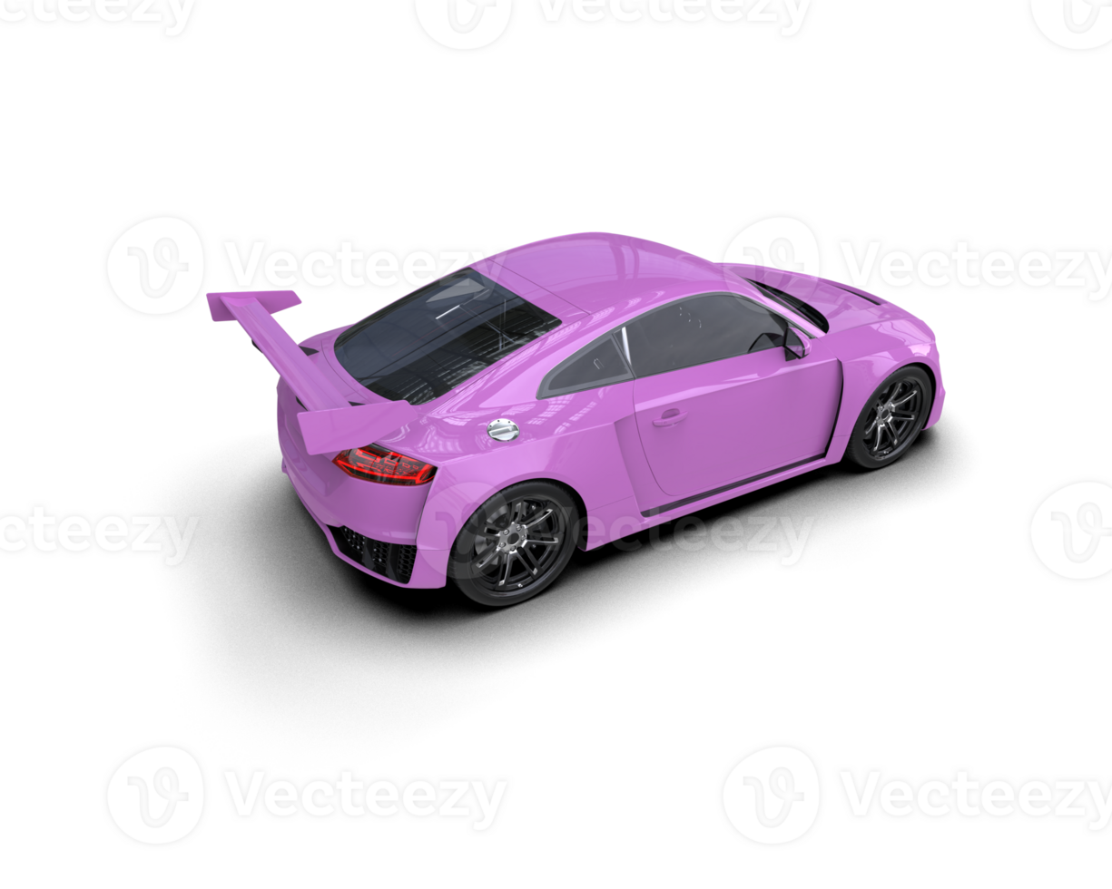 Realistic sport car isolated on background. 3d rendering - illustration png