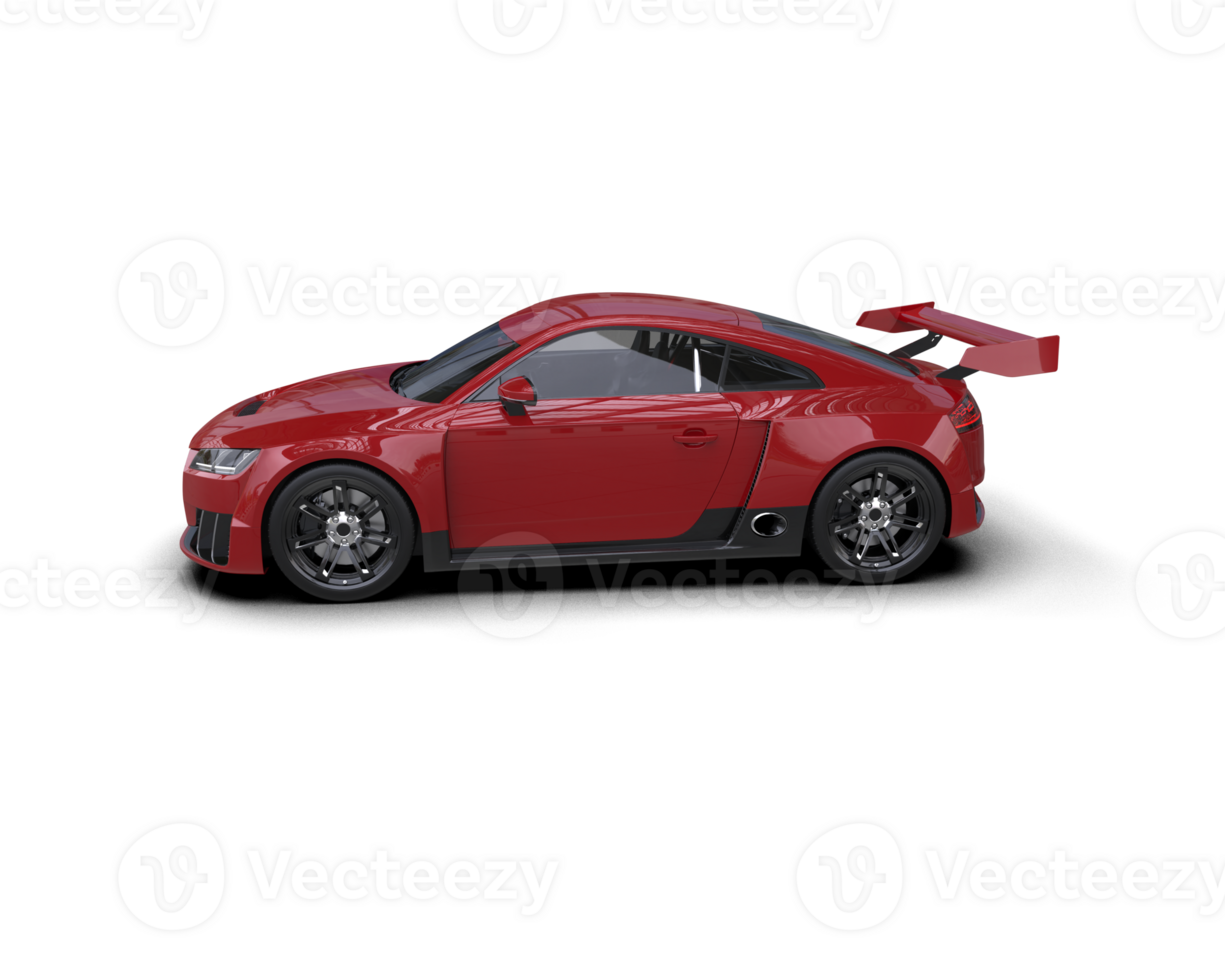 Realistic sport car isolated on background. 3d rendering - illustration png