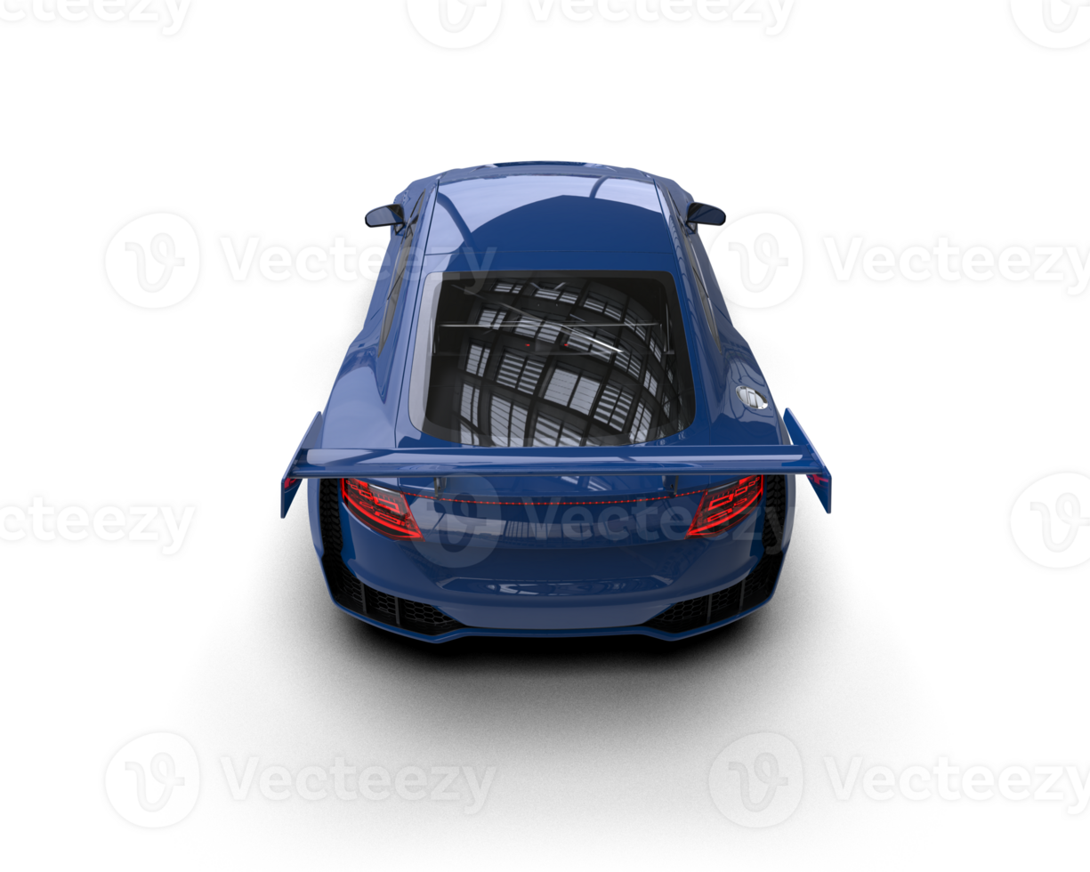 Realistic sport car isolated on background. 3d rendering - illustration png