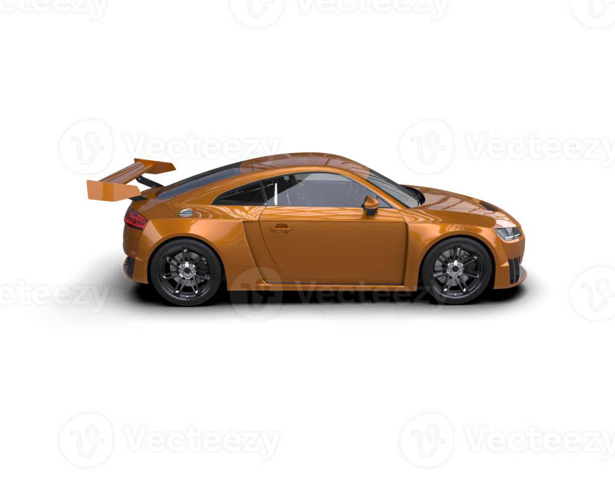 Realistic sport car isolated on background. 3d rendering - illustration png