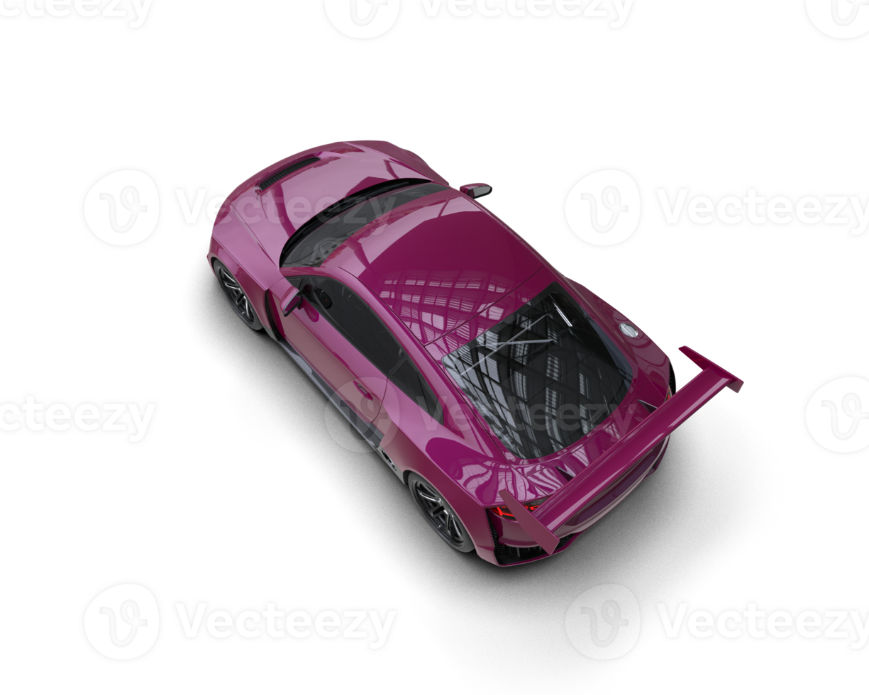 Realistic sport car isolated on background. 3d rendering - illustration png