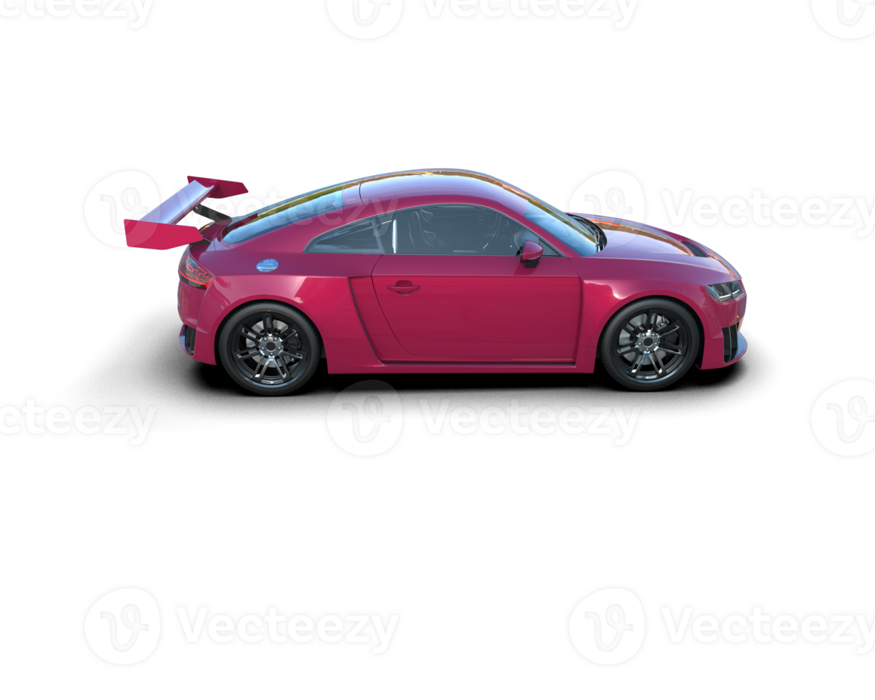 Realistic sport car isolated on background. 3d rendering - illustration png