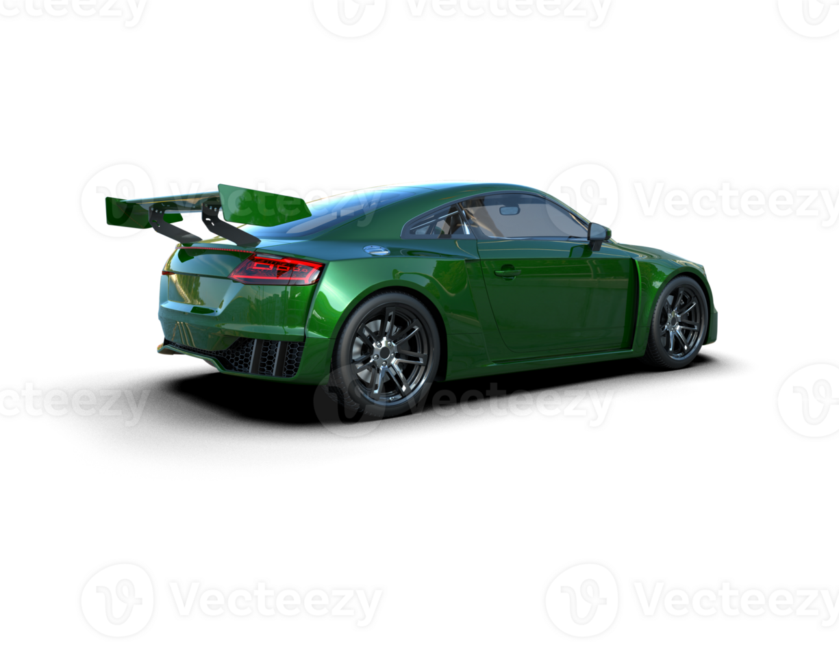 Realistic sport car isolated on background. 3d rendering - illustration png
