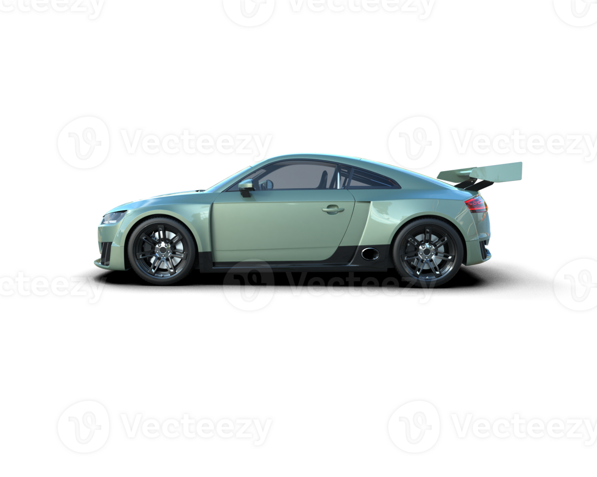 Realistic sport car isolated on background. 3d rendering - illustration png