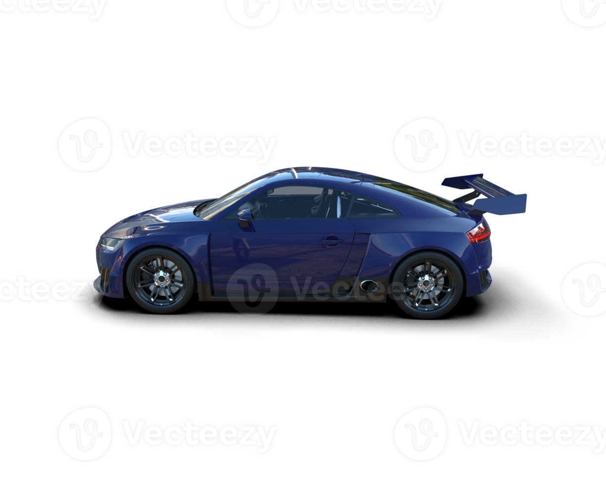 Realistic sport car isolated on background. 3d rendering - illustration png