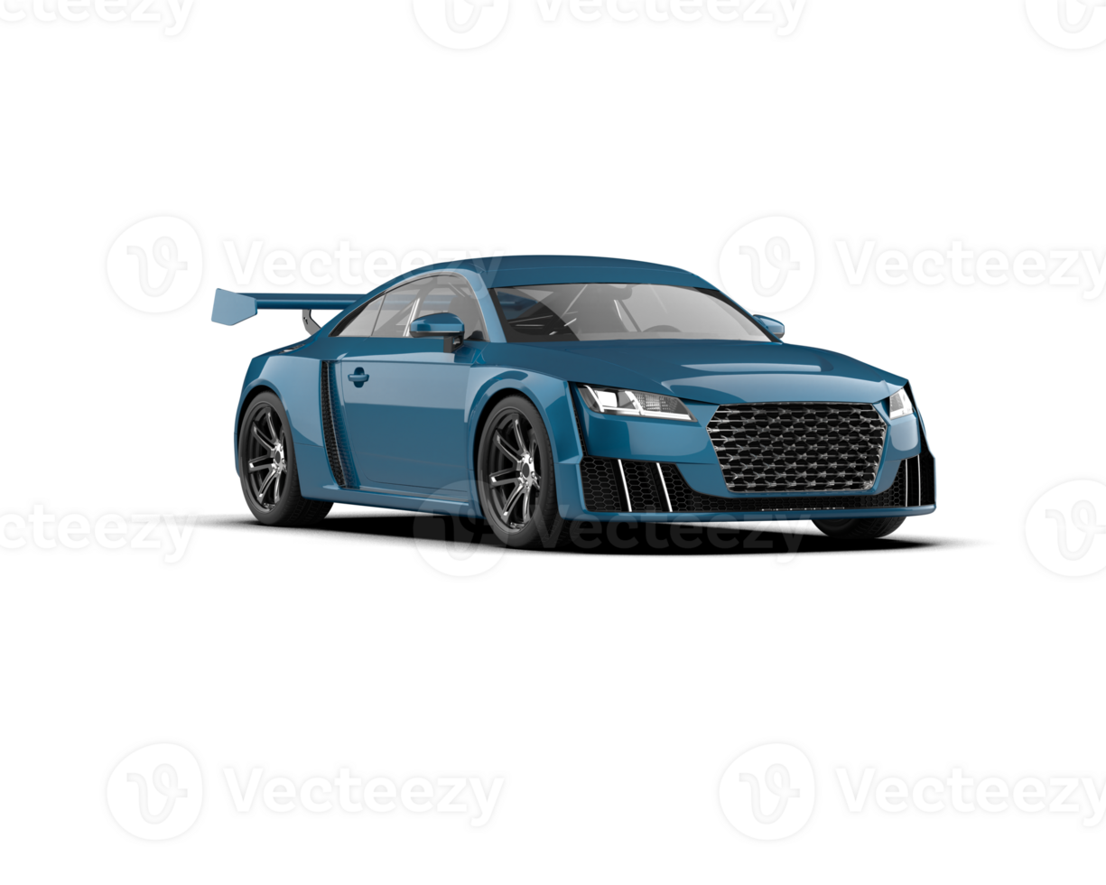 Realistic sport car isolated on background. 3d rendering - illustration png