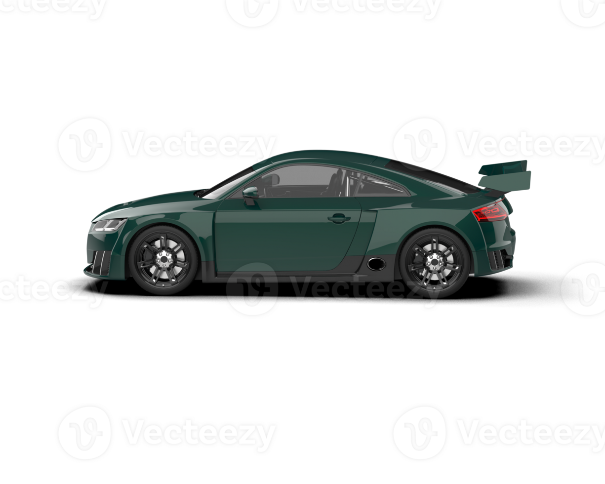 Realistic sport car isolated on background. 3d rendering - illustration png