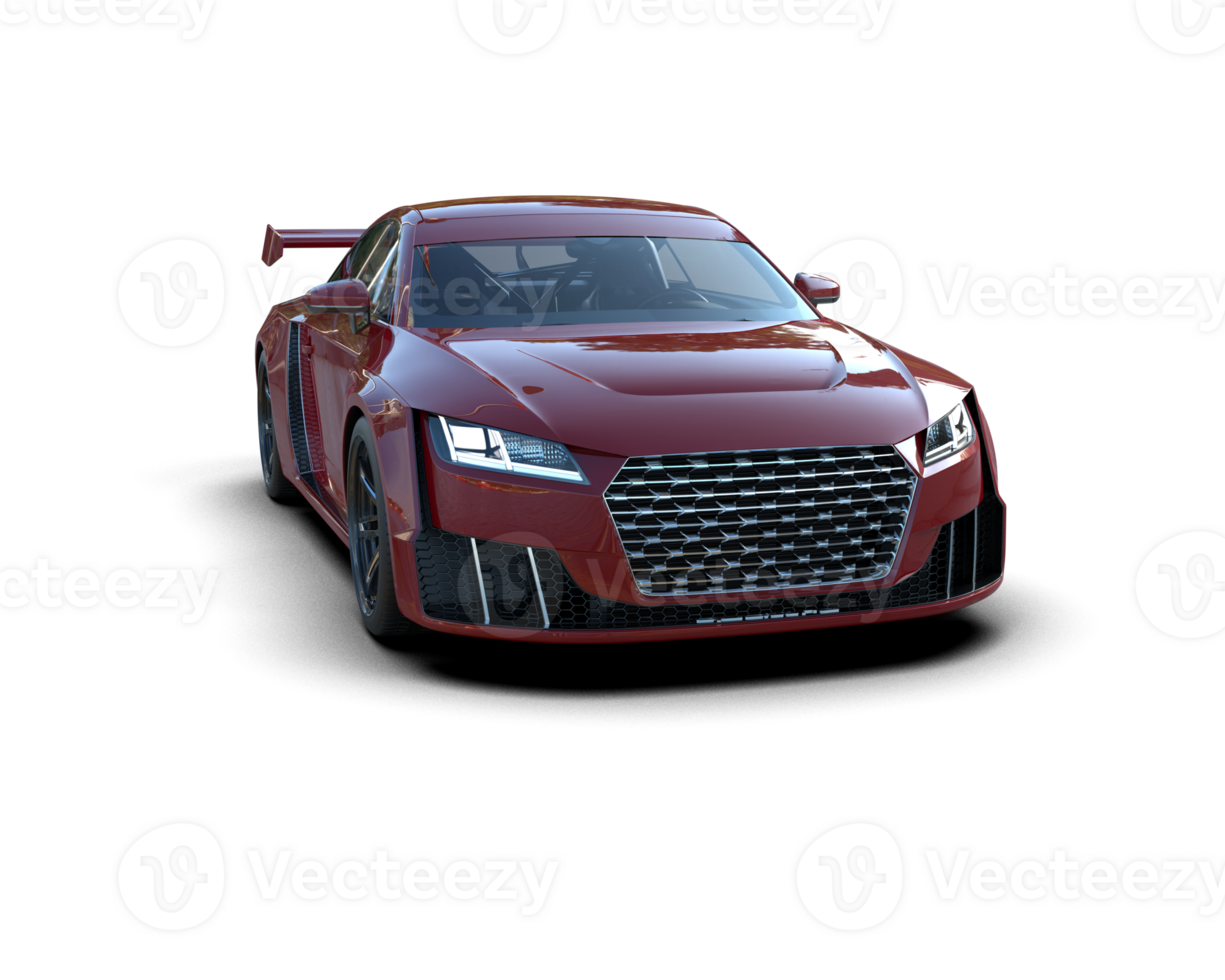 Realistic sport car isolated on background. 3d rendering - illustration png