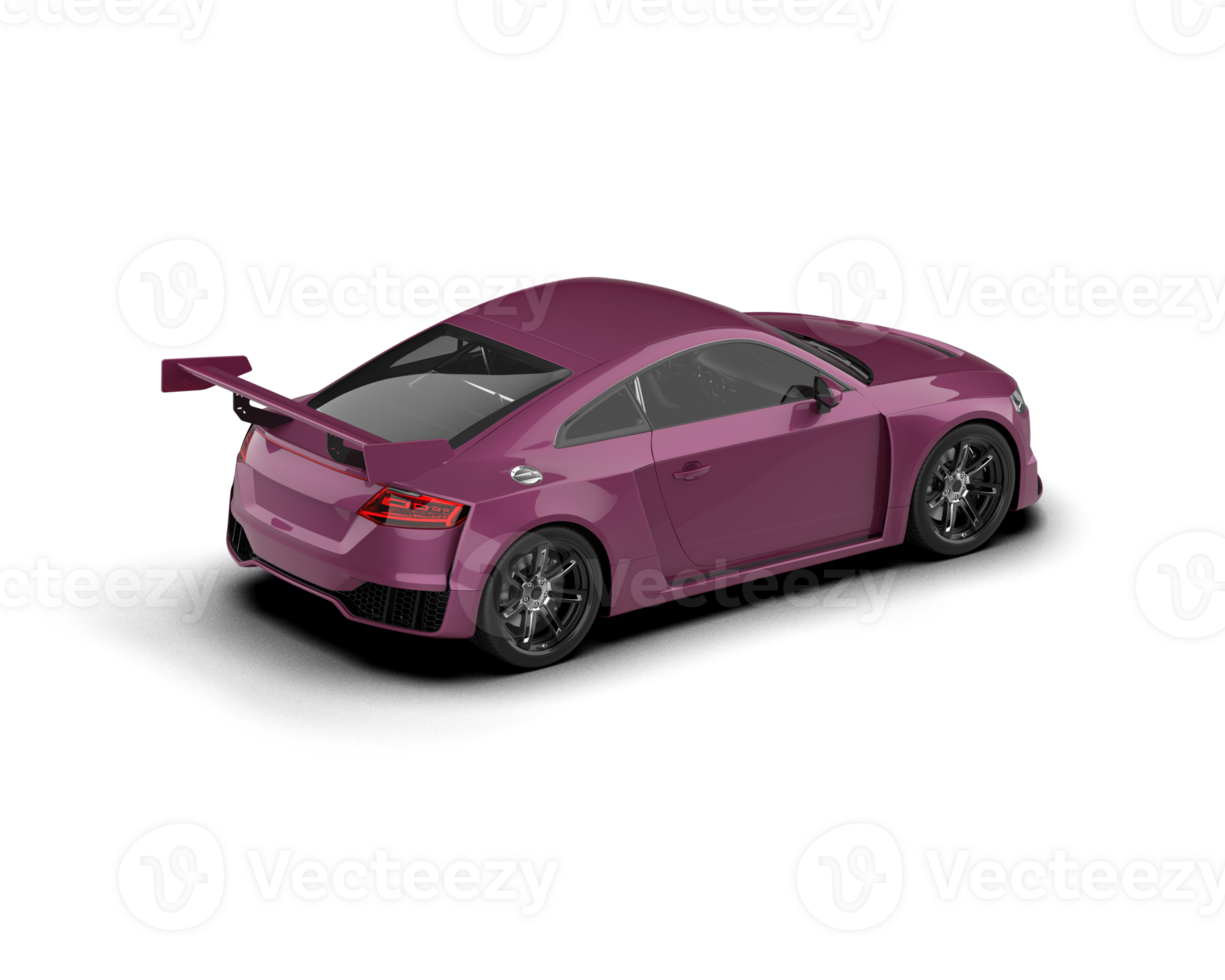 Realistic sport car isolated on background. 3d rendering - illustration png
