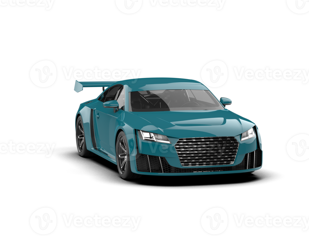 Realistic sport car isolated on background. 3d rendering - illustration png
