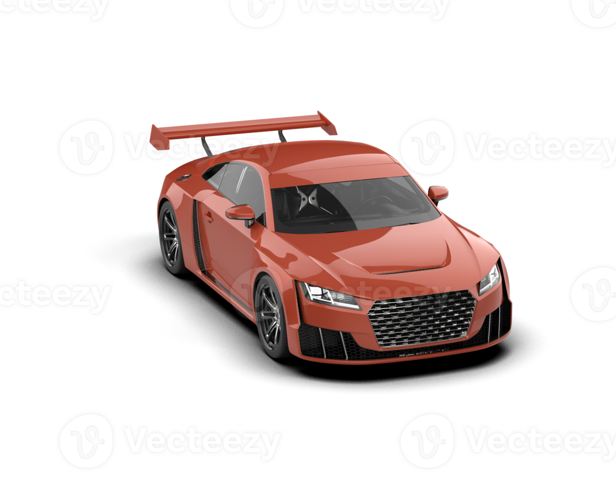 Realistic sport car isolated on background. 3d rendering - illustration png
