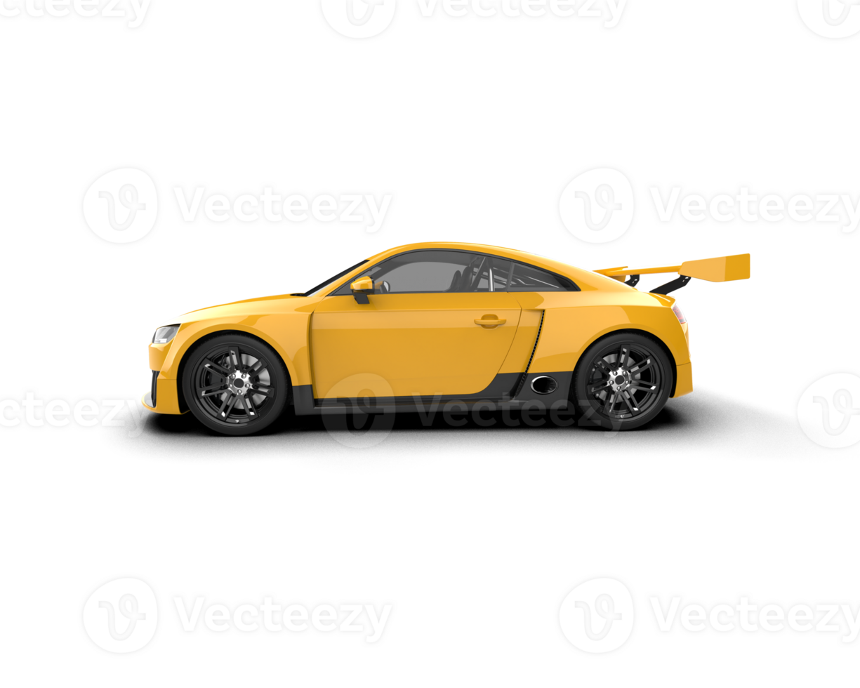 Realistic sport car isolated on background. 3d rendering - illustration png