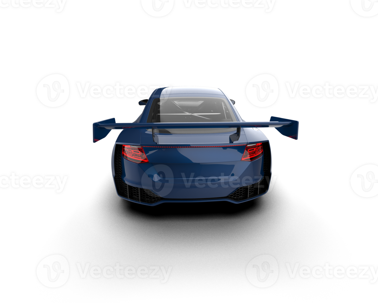 Realistic sport car isolated on background. 3d rendering - illustration png
