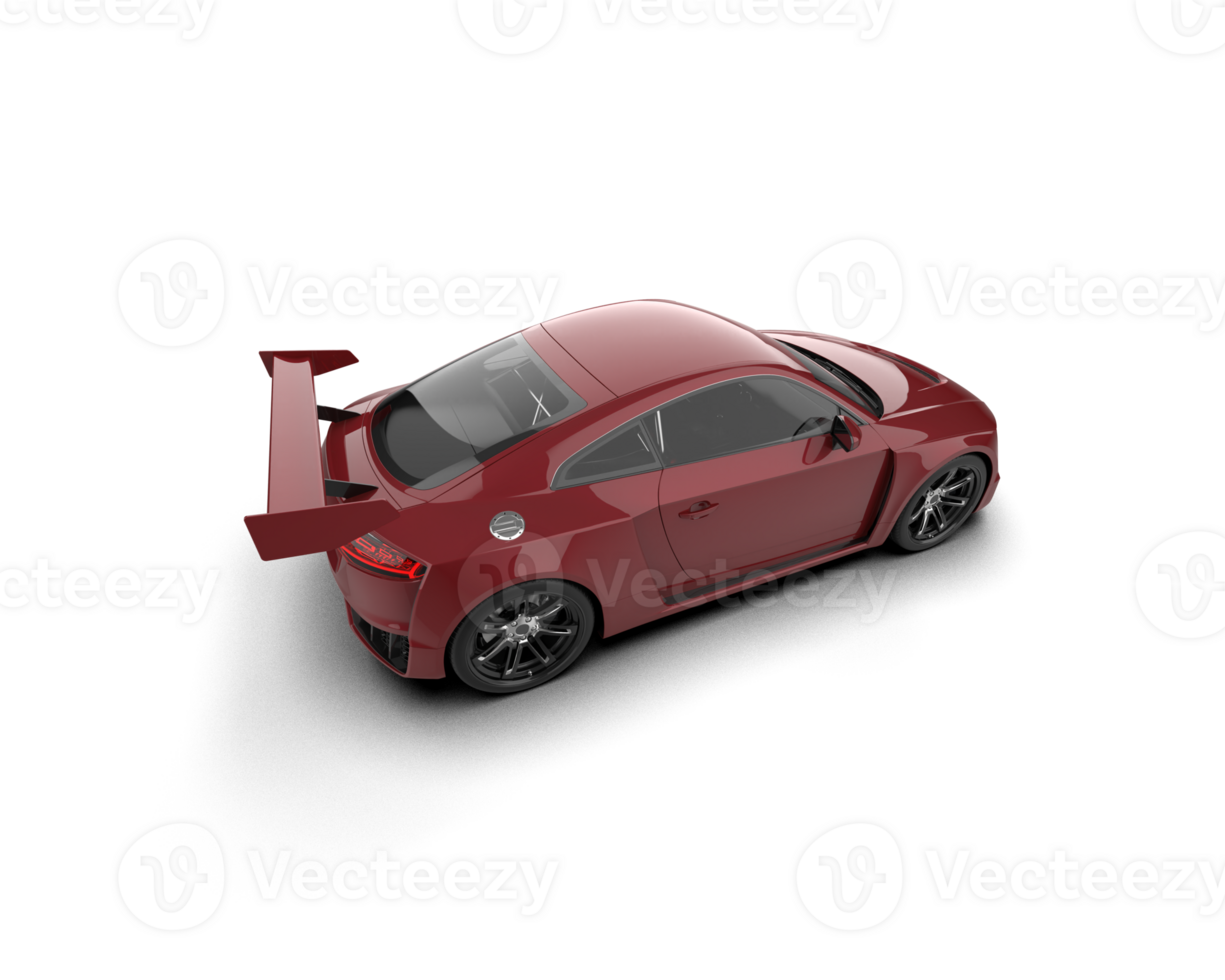 Realistic sport car isolated on background. 3d rendering - illustration png