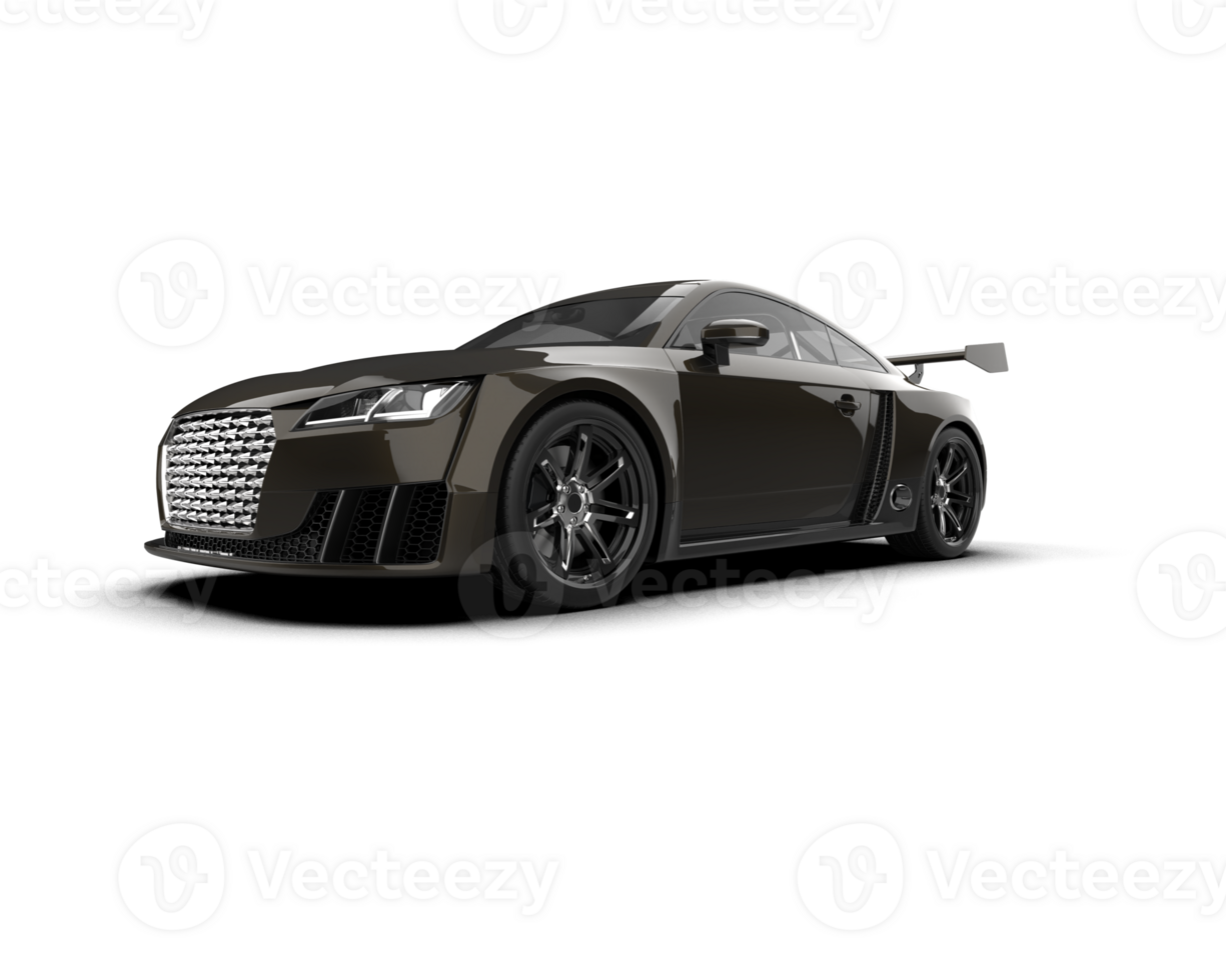 Realistic sport car isolated on background. 3d rendering - illustration png