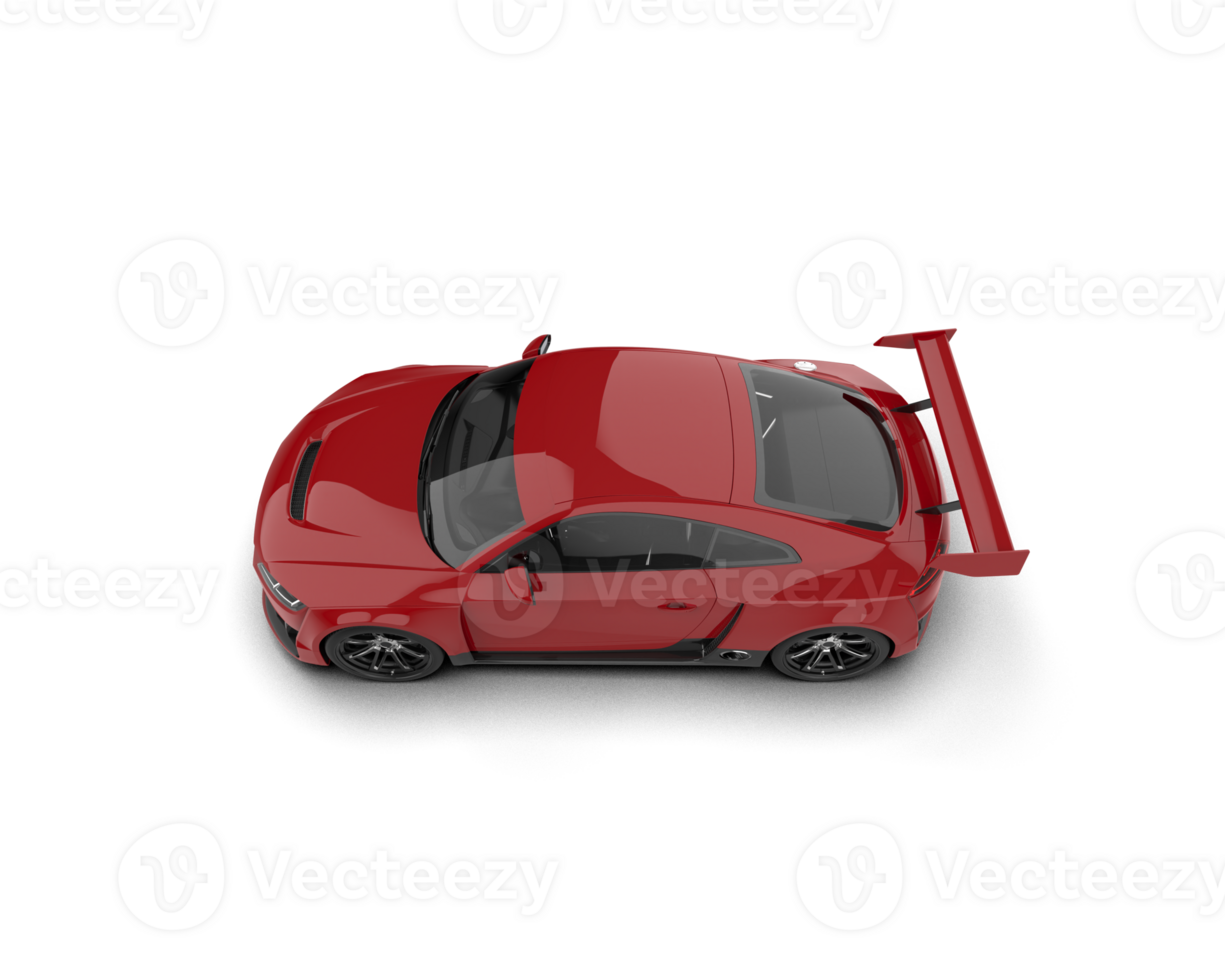 Realistic sport car isolated on background. 3d rendering - illustration png