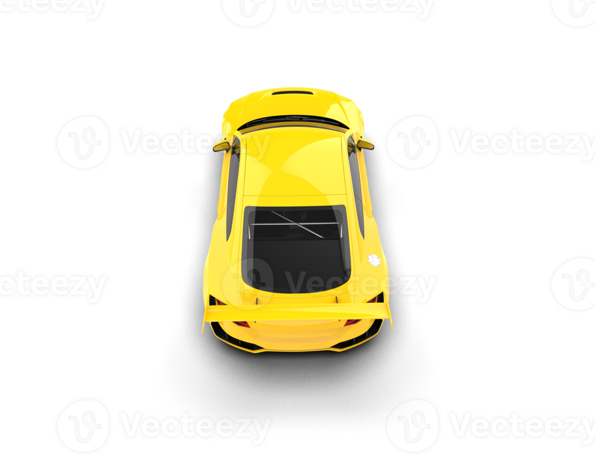 Realistic sport car isolated on background. 3d rendering - illustration png