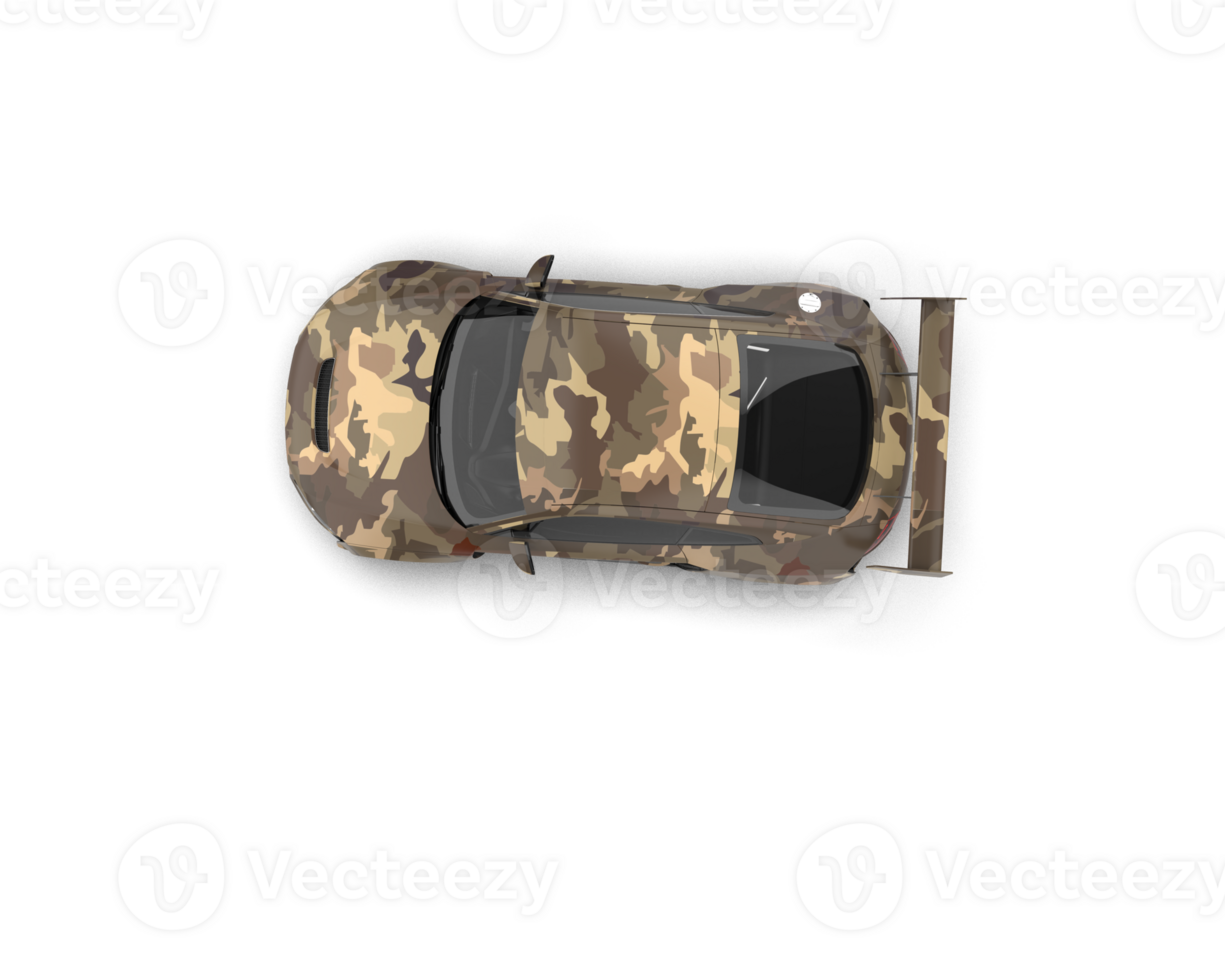 Realistic sport car isolated on background. 3d rendering - illustration png