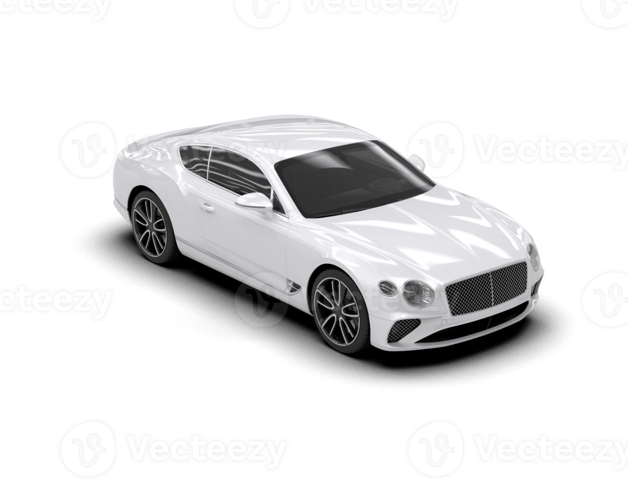 Realistic sport car isolated on background. 3d rendering - illustration png