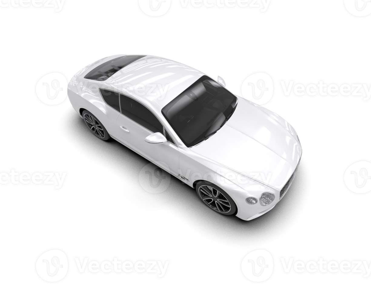 Realistic sport car isolated on background. 3d rendering - illustration png