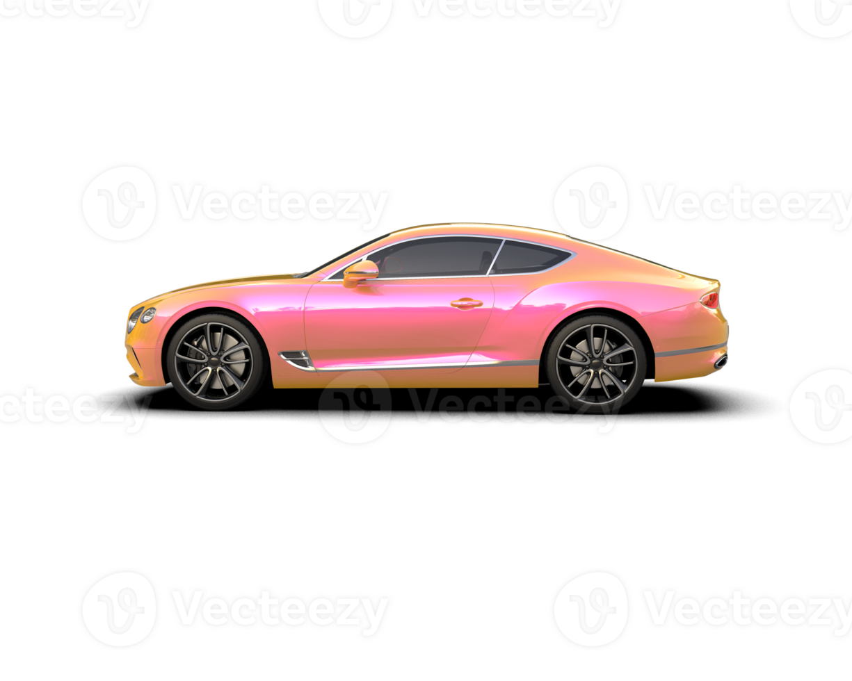 Realistic sport car isolated on background. 3d rendering - illustration png