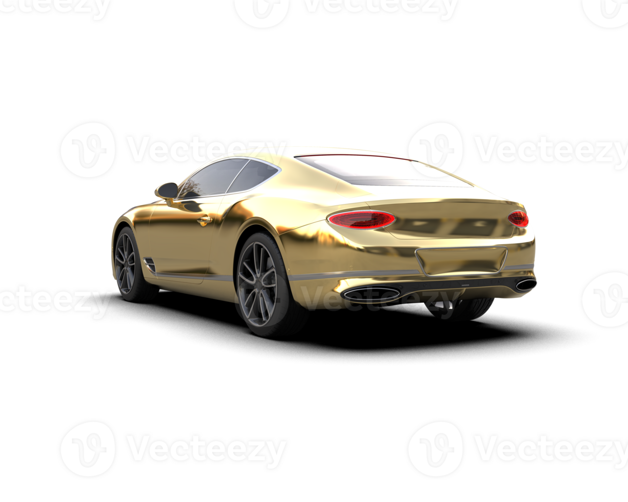 Realistic sport car isolated on background. 3d rendering - illustration png
