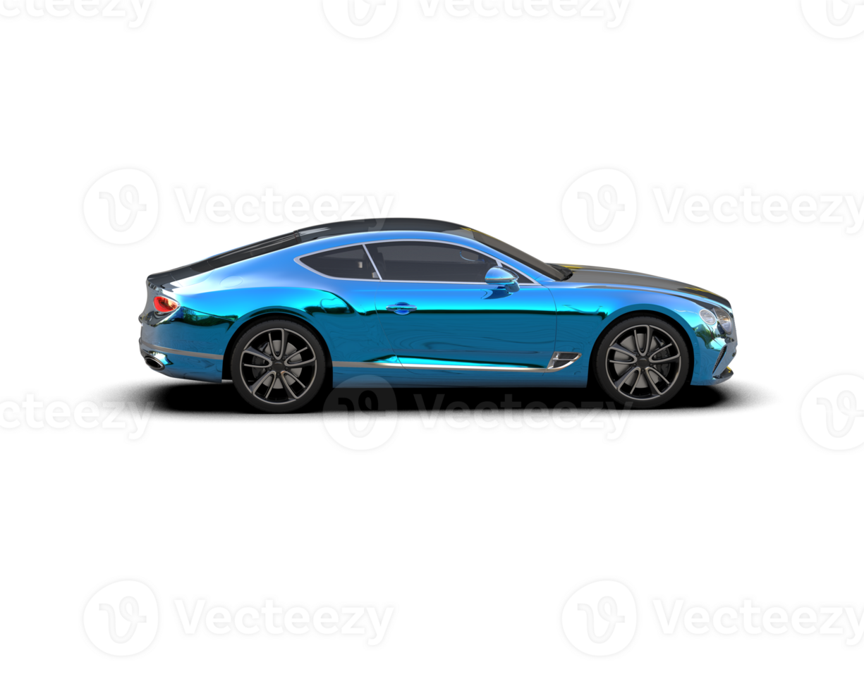 Realistic sport car isolated on background. 3d rendering - illustration png