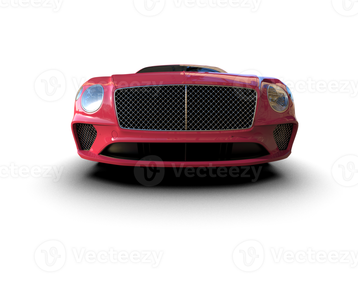 Realistic sport car isolated on background. 3d rendering - illustration png