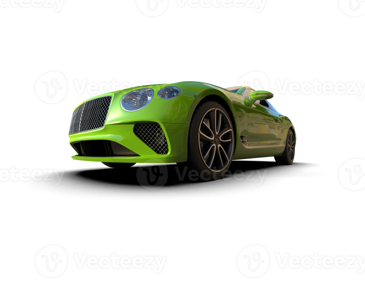 Realistic sport car isolated on background. 3d rendering - illustration png