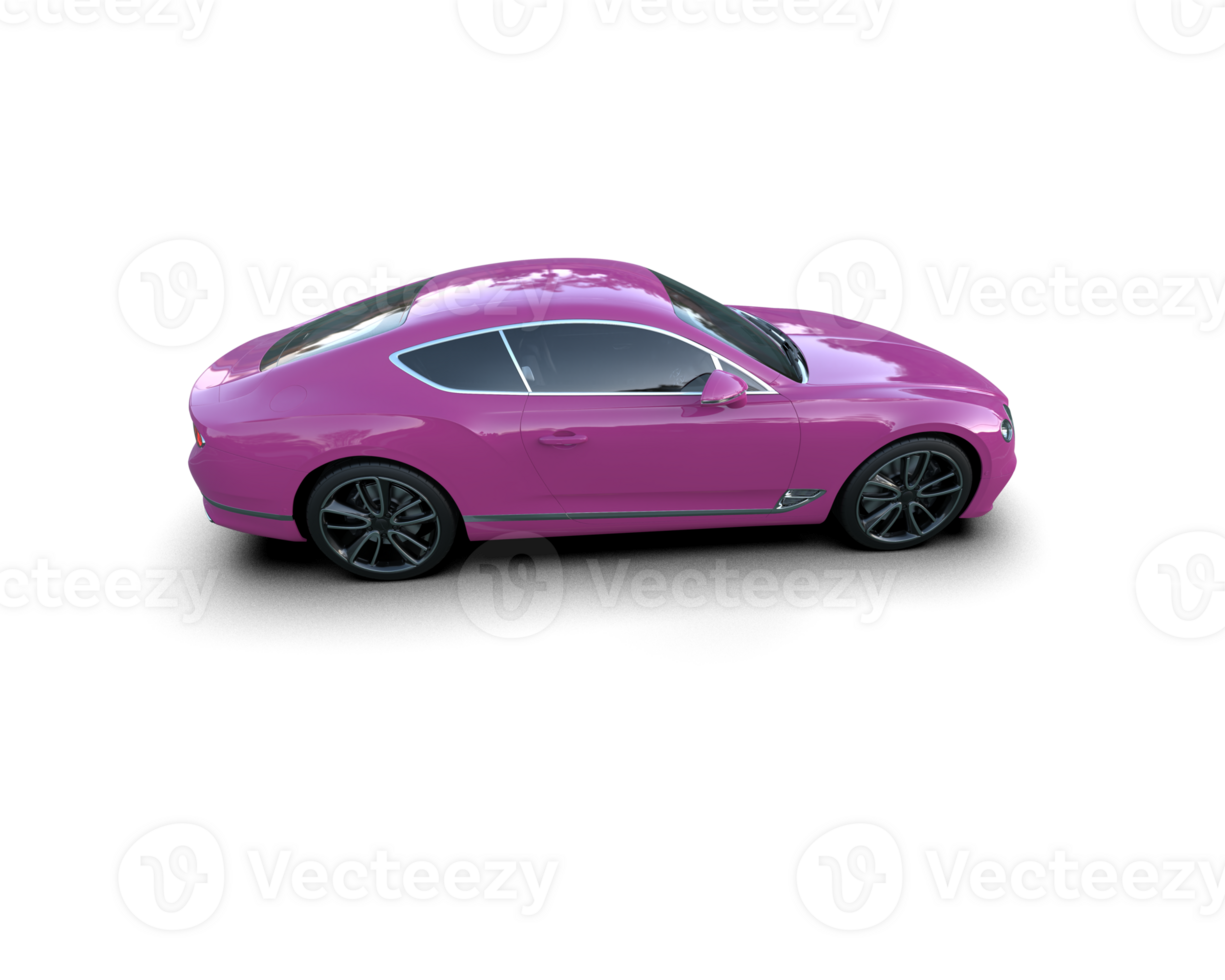 Realistic sport car isolated on background. 3d rendering - illustration png
