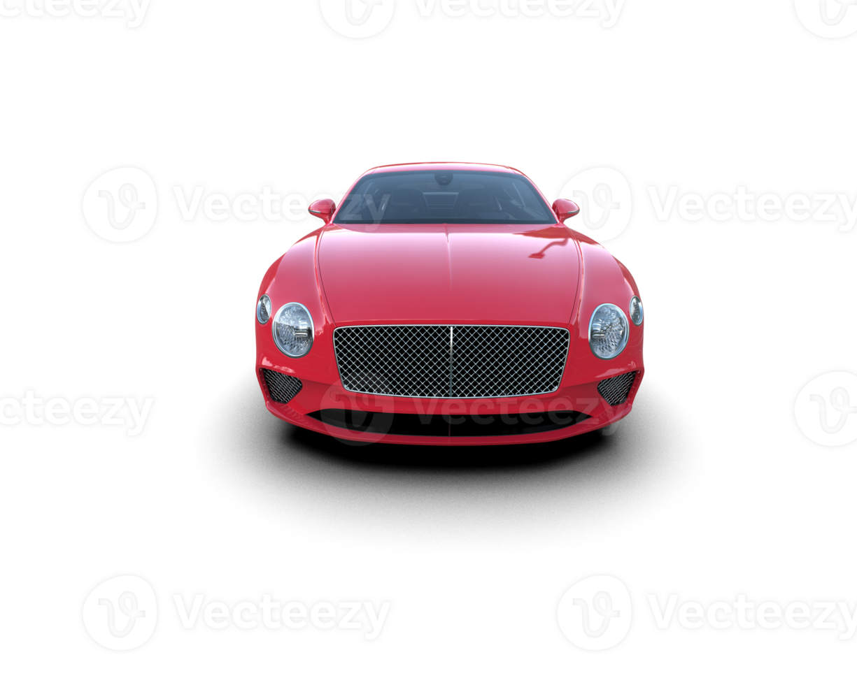 Realistic sport car isolated on background. 3d rendering - illustration png