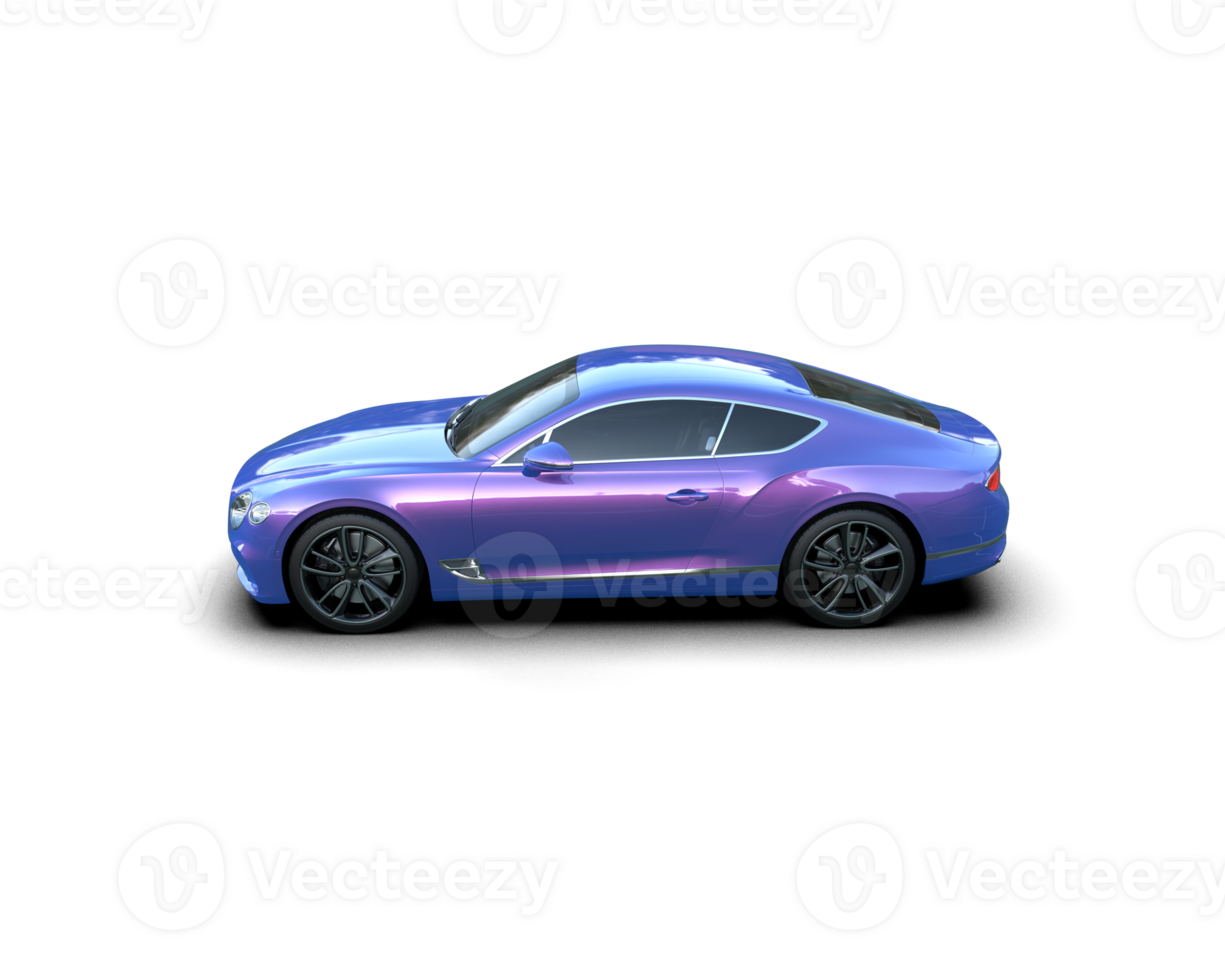 Realistic sport car isolated on background. 3d rendering - illustration png