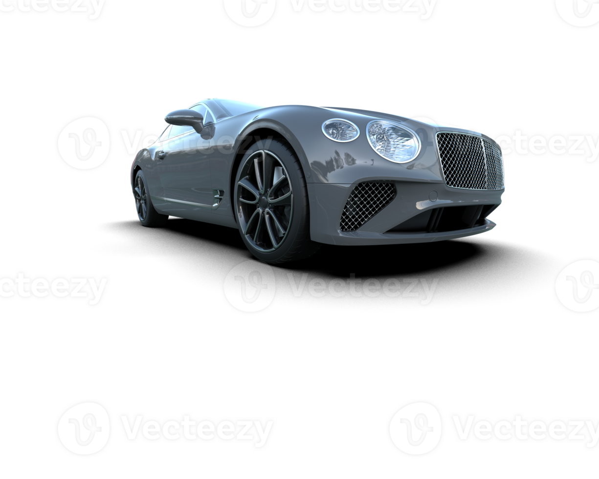 Realistic sport car isolated on background. 3d rendering - illustration png
