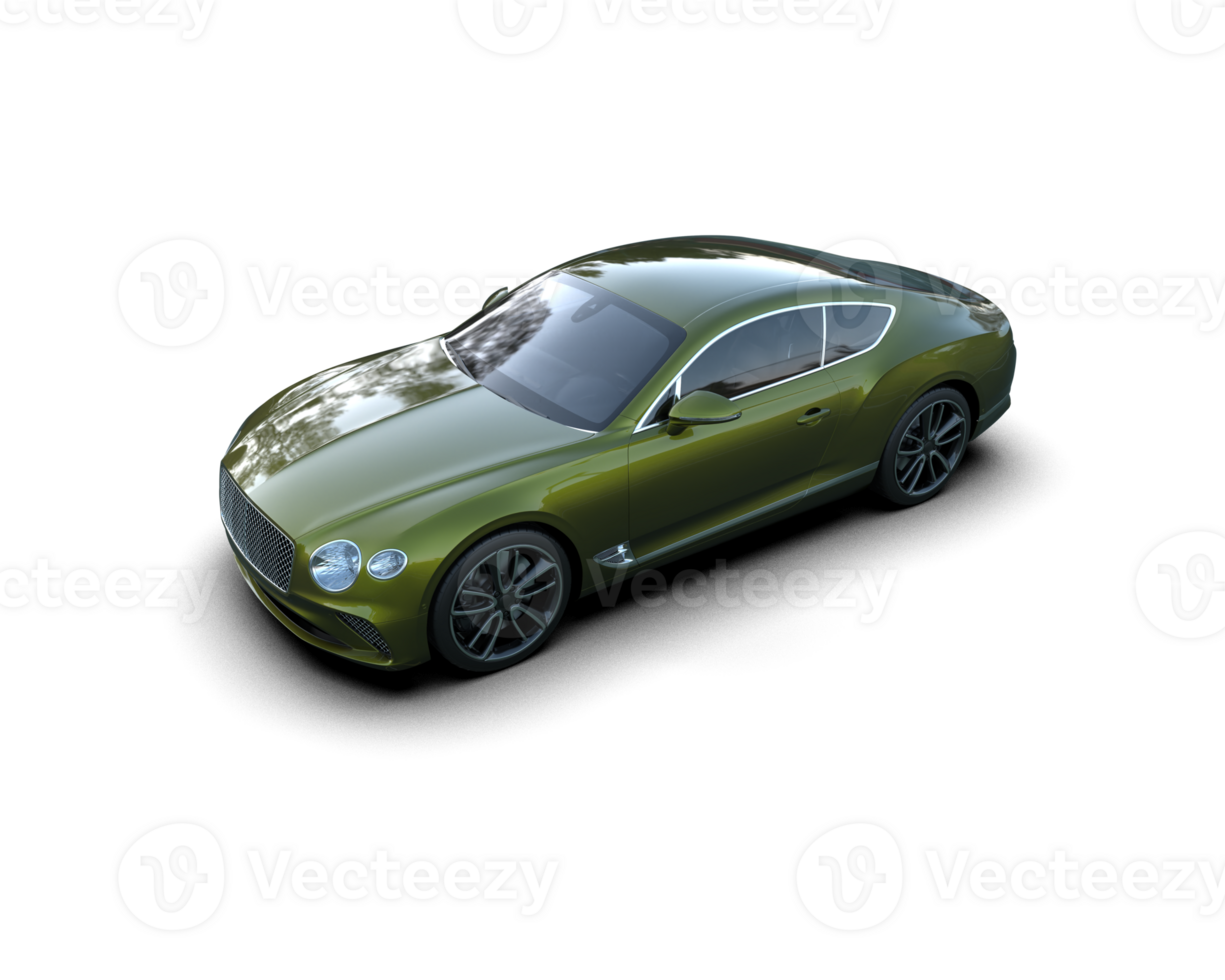 Realistic sport car isolated on background. 3d rendering - illustration png