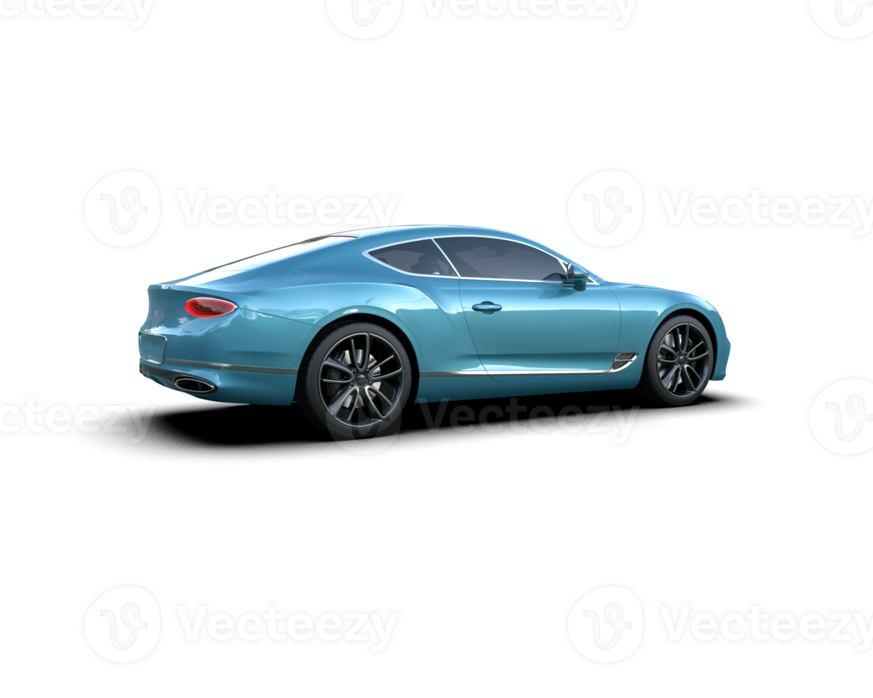 Realistic sport car isolated on background. 3d rendering - illustration png