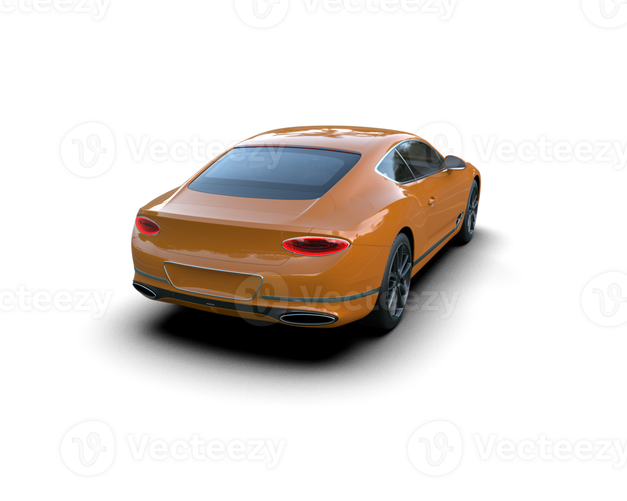 Realistic sport car isolated on background. 3d rendering - illustration png