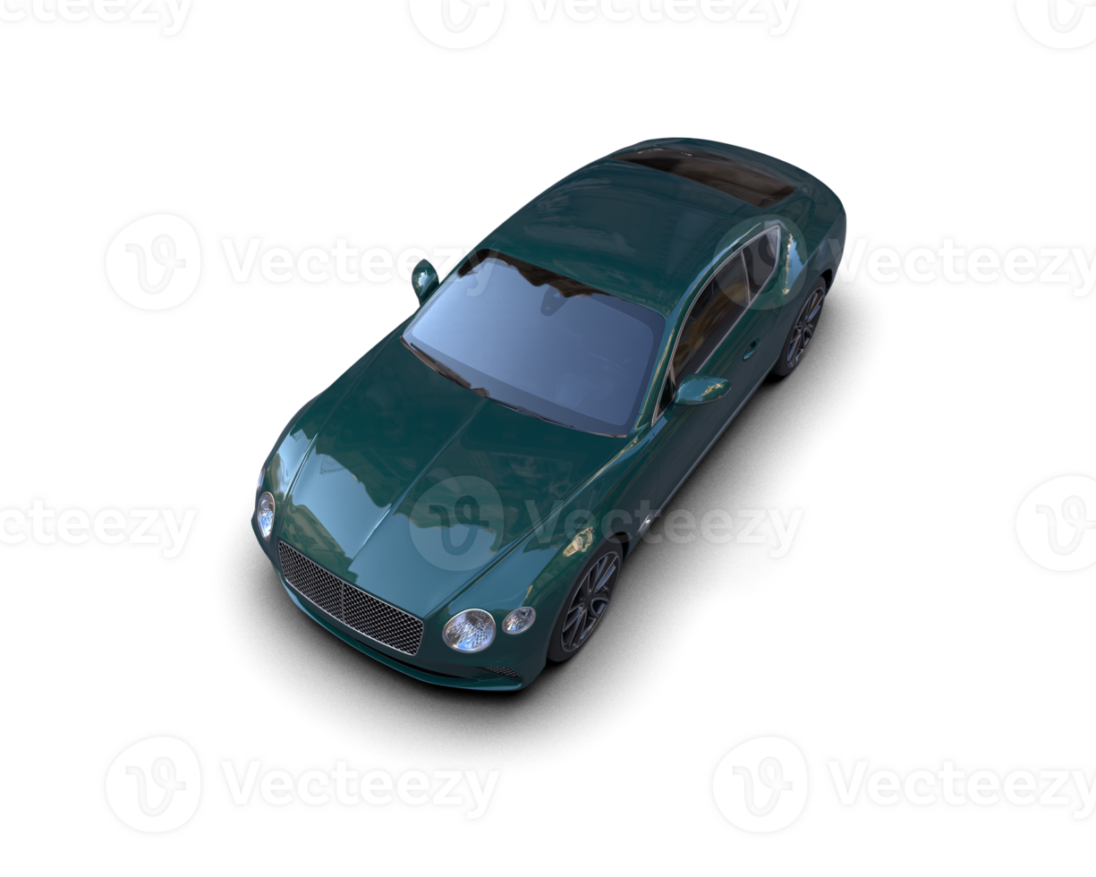 Realistic sport car isolated on background. 3d rendering - illustration png