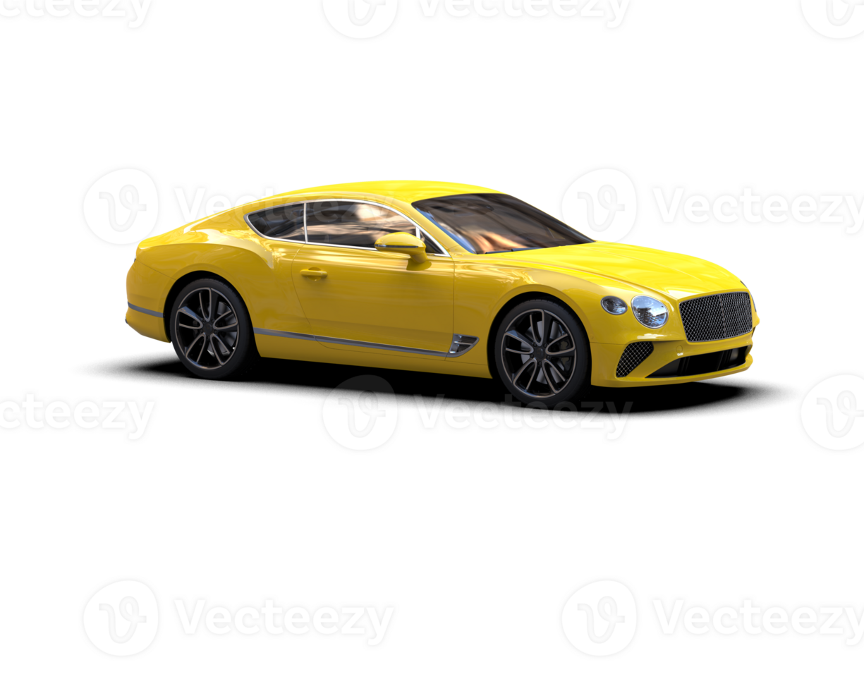 Realistic sport car isolated on background. 3d rendering - illustration png