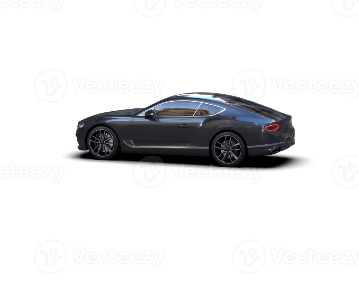 Realistic sport car isolated on background. 3d rendering - illustration png