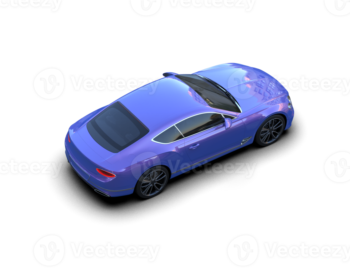 Realistic sport car isolated on background. 3d rendering - illustration png