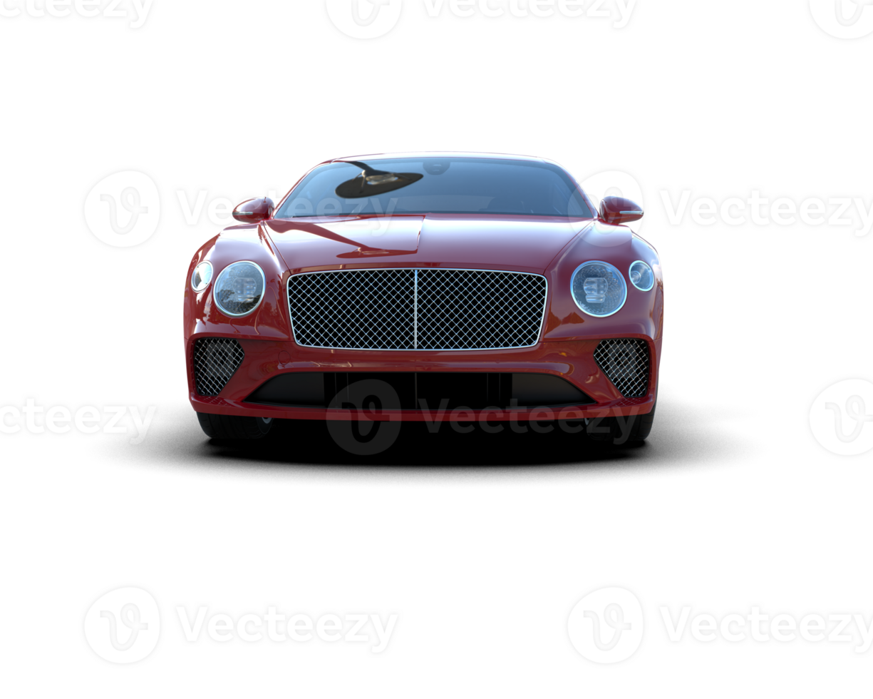 Realistic sport car isolated on background. 3d rendering - illustration png