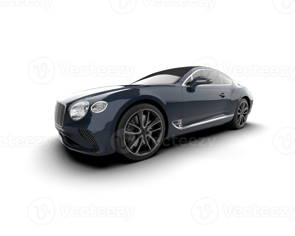 Realistic sport car isolated on background. 3d rendering - illustration png