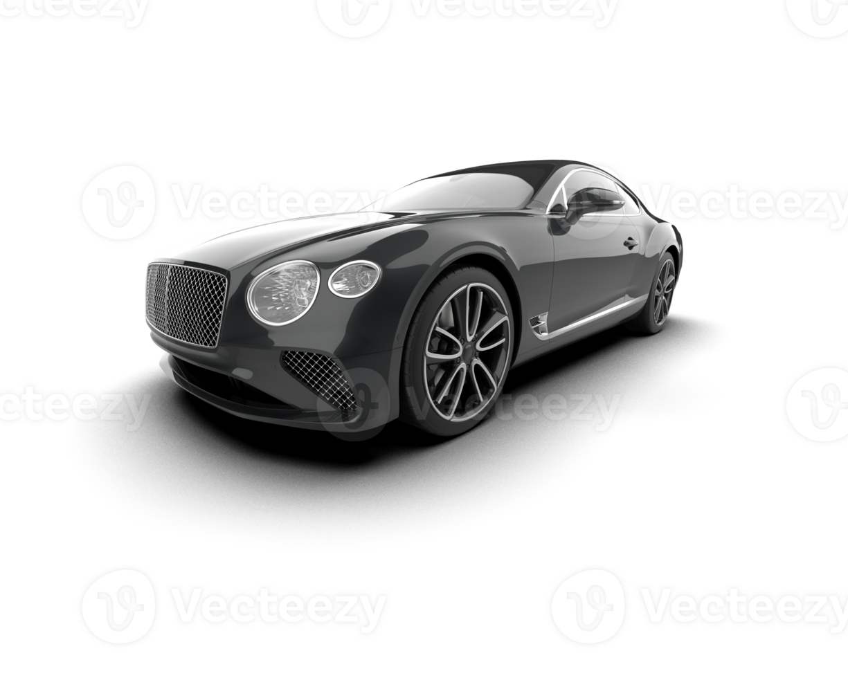 Realistic sport car isolated on background. 3d rendering - illustration png
