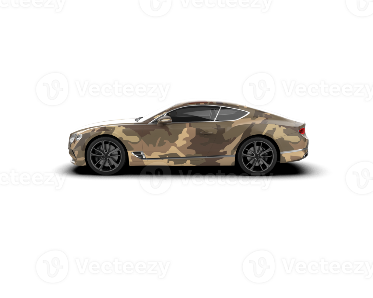 Realistic sport car isolated on background. 3d rendering - illustration png