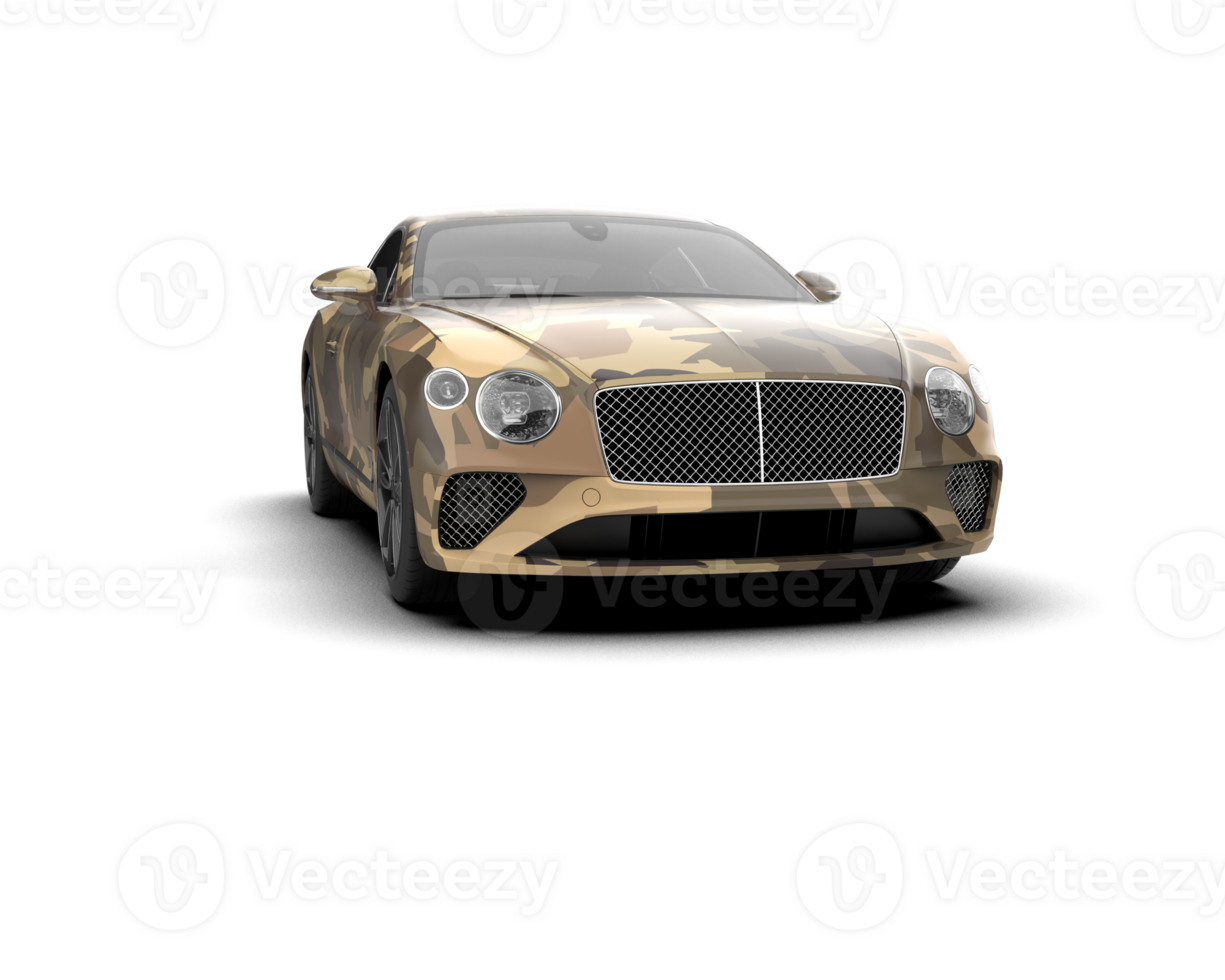 Realistic sport car isolated on background. 3d rendering - illustration png